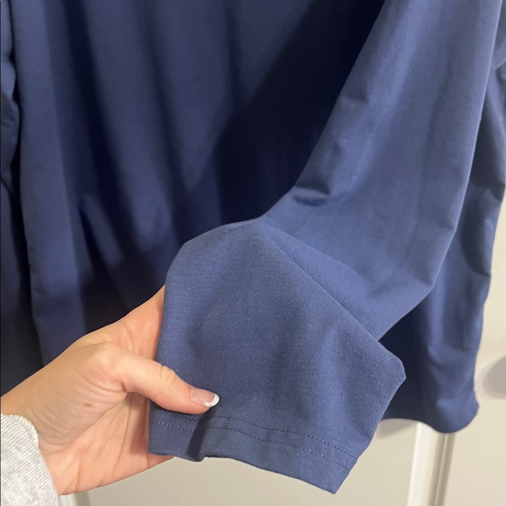 BYLT Premium Basics Drop Cut L/S Shirt Luxe Blue XXL - Picture 6 of 7